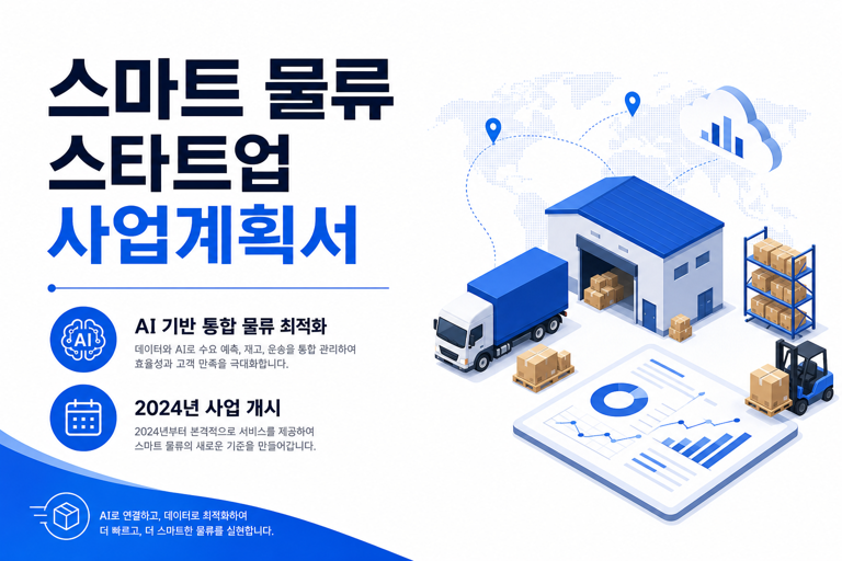 스마트 물류 스타트업 사업계획서