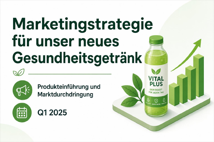 Marketingstrategie für ein neues Gesundheitsgetränk