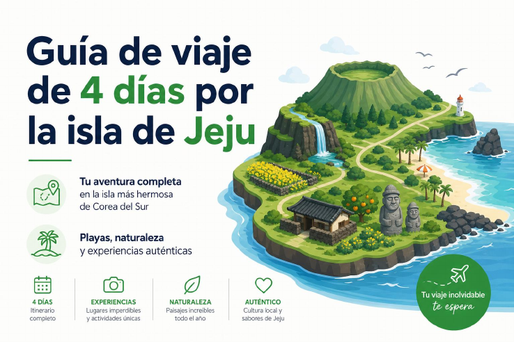 Guía de viaje de 4 días por la isla de Jeju