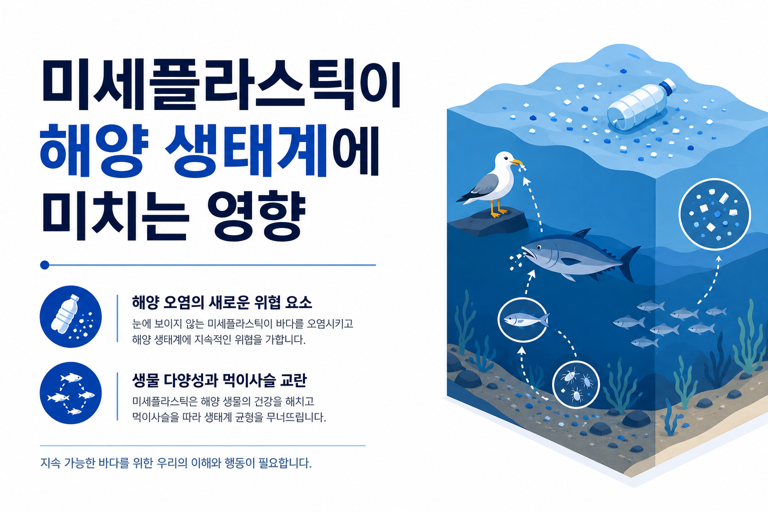 미세플라스틱이 해양 생태계에 미치는 영향