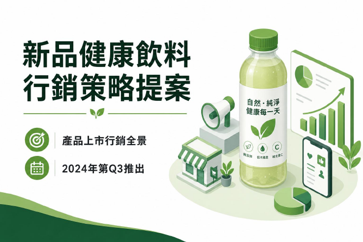 新品健康飲料行銷策略提案